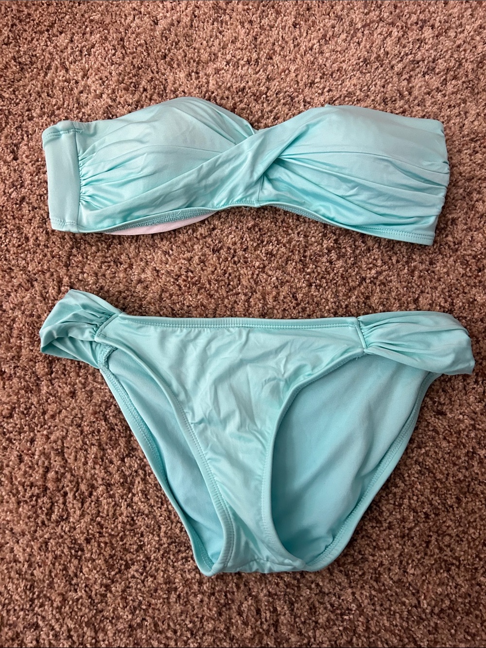 Mossimo Supply Co. Light Aqua Twist Bikini Set